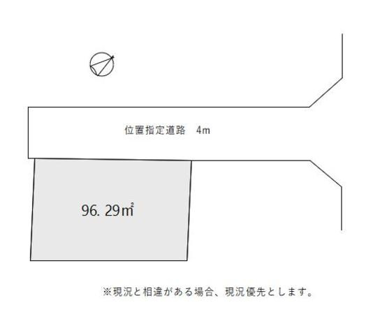 ふじみ野市築地1丁目の土地図