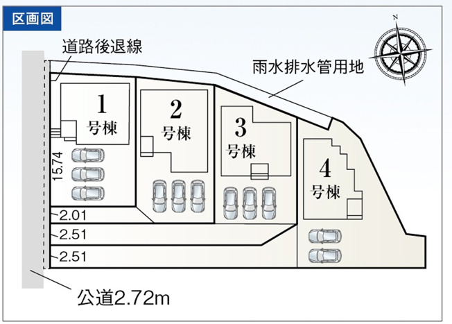 【区画図】 | 豊橋市芦原町 59期 新築一戸建て 2号棟 | 2号棟の区画図です