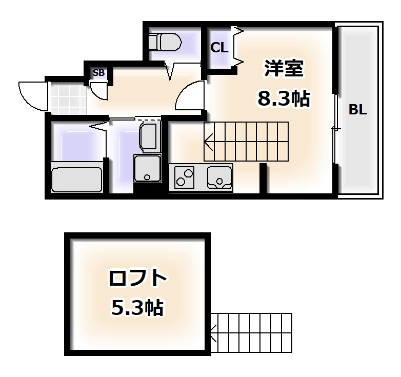 あんしん+住道矢田08-5001の間取り