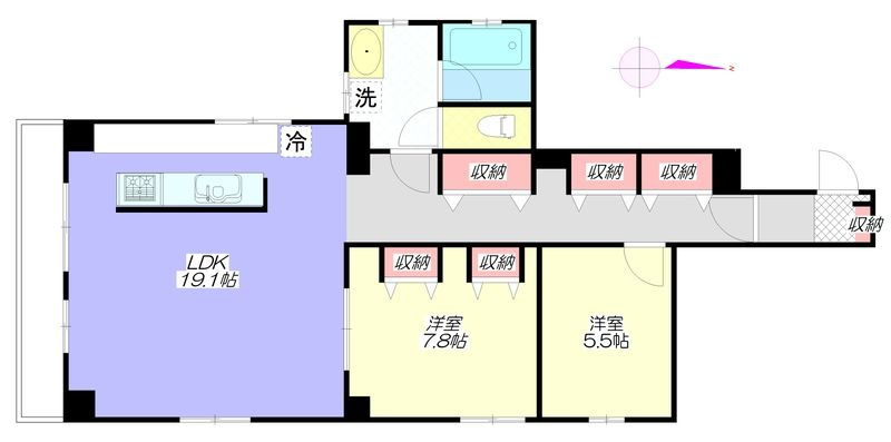 岡本ビルの間取り