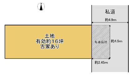 伊丹市中野西　売土地の土地図