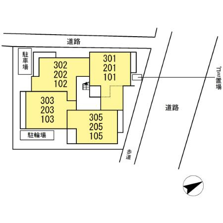クラシアス の駐車場