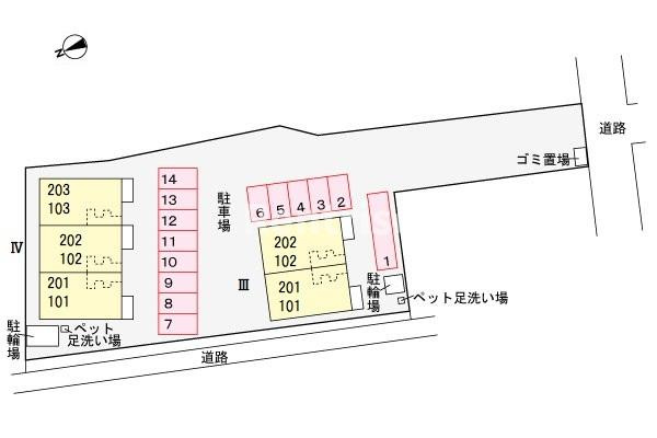 フィア　クレーⅣの区画図