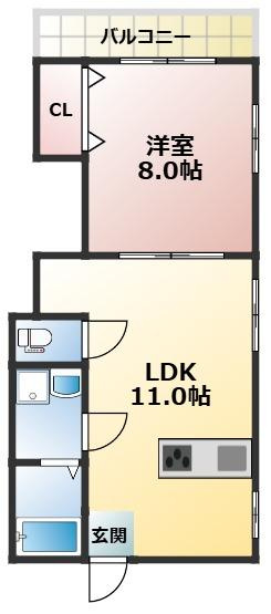 マンション山口の間取り