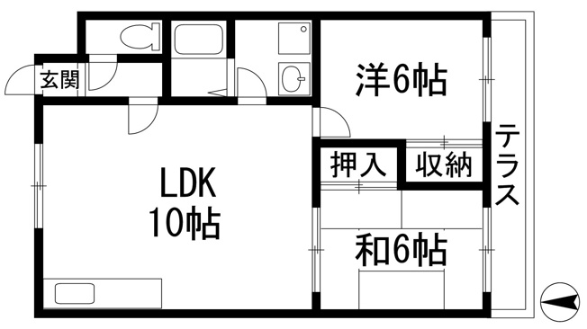 【間取り】 | セレノ弐番館
