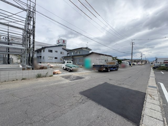 新築戸建・新築建売　米沢市金池第1　北部小・第四中の前面道路含む現地写真|前面道路