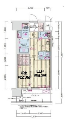 【間取り】 | プレリスNEO大阪十三エルヴィオン