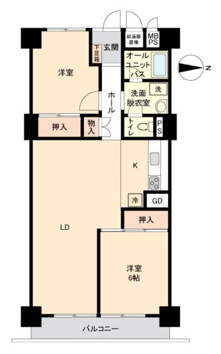 新大阪スカイハイツの間取り
