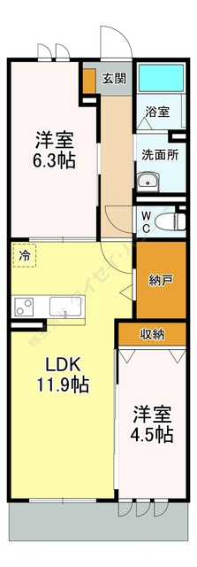 ハイム浦和区の間取り