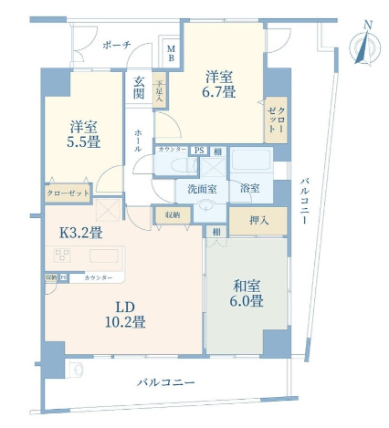 【間取り】 | コスモ和光ステーションフロント