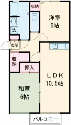 サンフレールカシハラの間取り