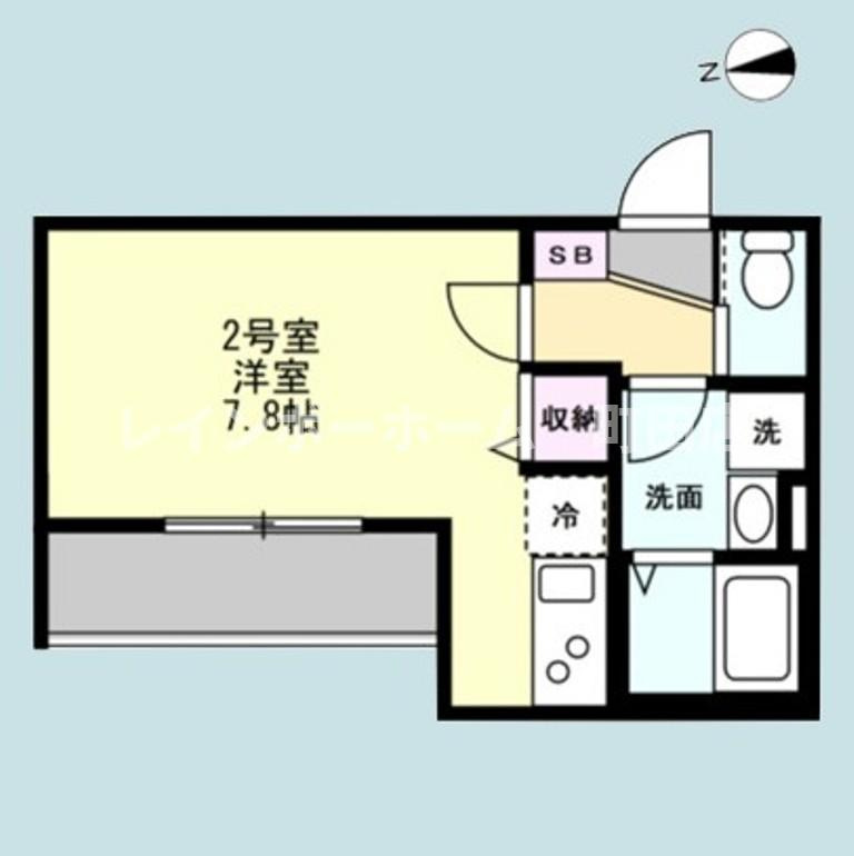 ベイルームルナ橋本※初期費用分割後払いサービス利用可能物件の間取り