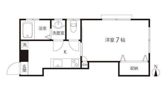 千光ハイツの間取り