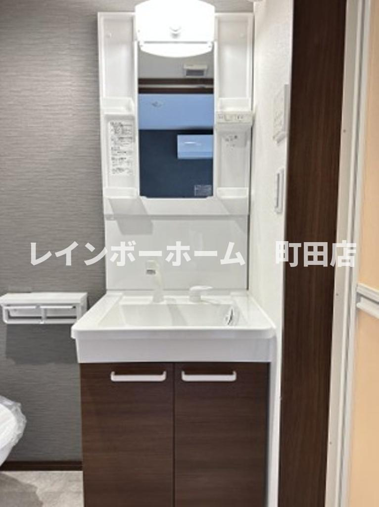 ベイルームルナ橋本※初期費用分割後払いサービス利用可能物件の洗面所|同施工会社参考写真