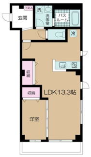 【間取り】 | ル・クレール代々木初台 | 間取りです。