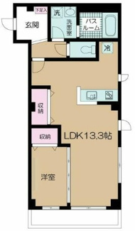 【間取り】 | ル・クレール代々木初台 | 間取りです。