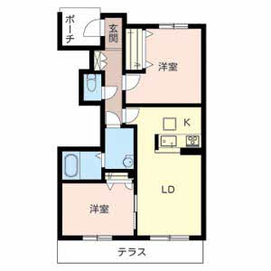 シャーメゾンサンオンズの間取り