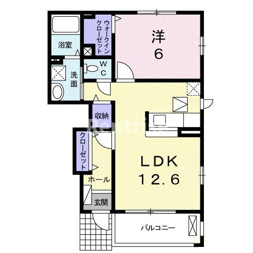 プラシード・Ｋ　Ｂの間取り