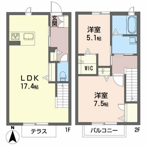 シャーメゾン庄町の間取り