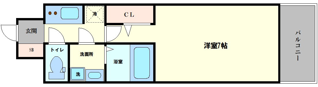 S-RESIDENCE大阪同心の間取り