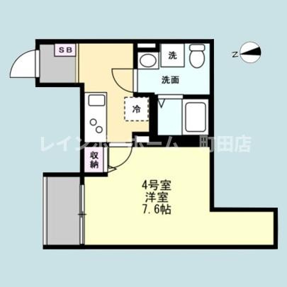 ベイルームルナ橋本※初期費用分割後払いサービス利用可能物件の間取り