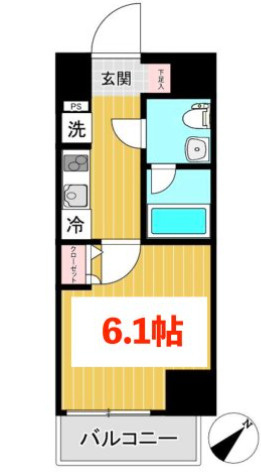 ＳＨＯＫＥＮ　Ｒｅｓｉｄｅｎｃｅ横浜戸部Ⅱの間取り