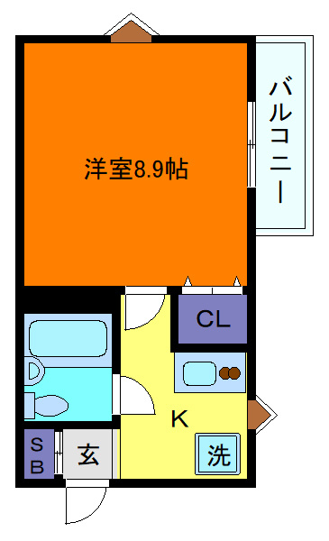 石屋川サンシャインの間取り