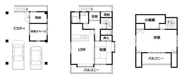 舞阪町弁天島　中古戸建の間取り
