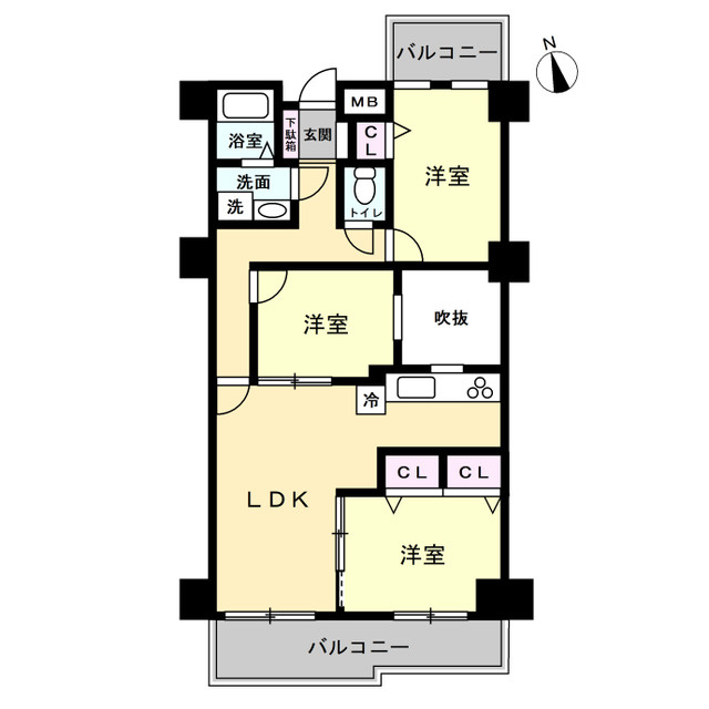コンセール町北の間取り