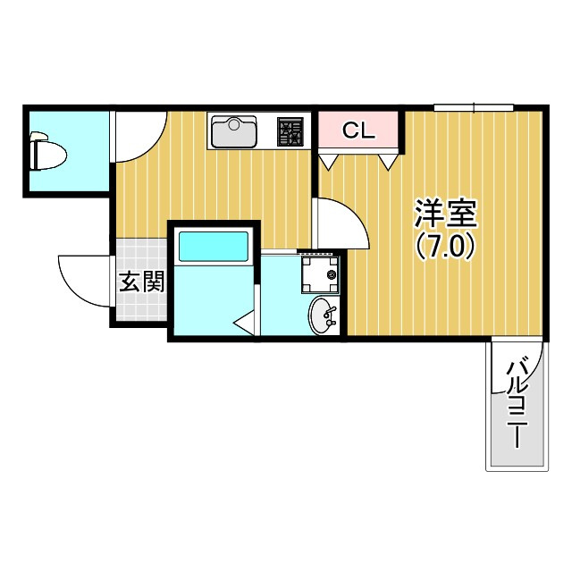 フジパレス西宮甲東園Ⅱ番館の間取り