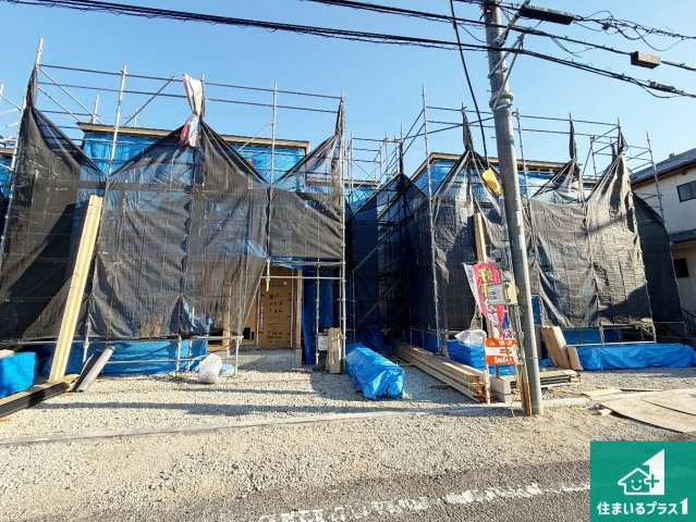 東大阪市元町　第1期　新築一戸建ての外観|現在の進捗状況です！順調に作業進行中、完成が待ち遠しいです！詳細の間取り等、お気軽にお問い合わせください！