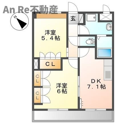 川口市大字安行吉蔵のアパートの間取り