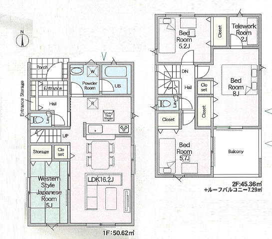 小田原市高田第11　新築戸建　全1棟1号棟の間取り