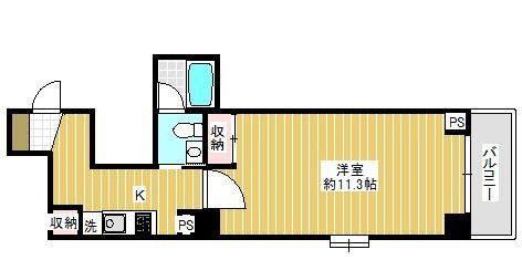 ＫＡＢＵＲＡＧＩ　ＢＬＤＧの間取り|間取りです。