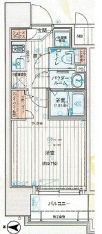 【間取り】 | アドバンス上町台Ⅱクレイドル