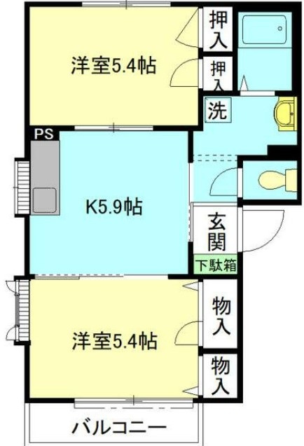 ガーデンハイツの間取り|間取りです。