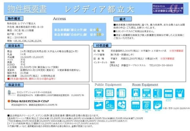 レジディア都立大のその他