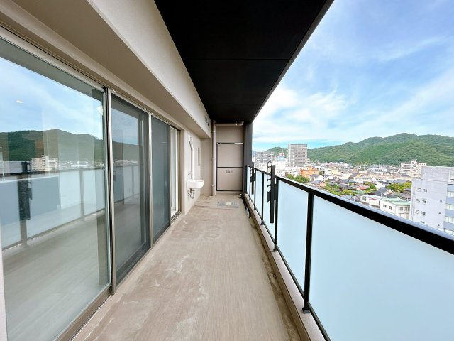 サンパーク山口セントラルレジデンスのバルコニー