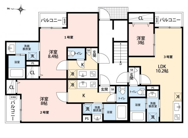 GRANDBLUE shinkaiの区画図