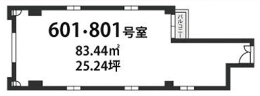 Ｙｏｎｅｚａｗａ船場ビルの間取り