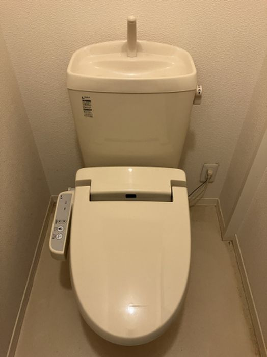 かぐや姫パーク　A棟のトイレ|嬉しい温水洗浄便座付きです♪