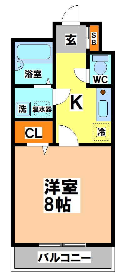 三鷹市上連雀３丁目の賃貸マンションの間取り