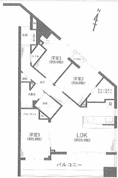 【間取り】 | ライオンズステーションプラザ大和