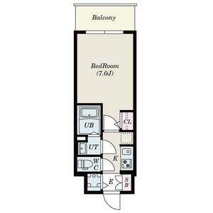 S-RESIDENCE難波大国町Unoの間取り