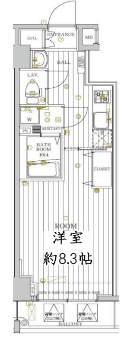 レガリス門前仲町の間取り
