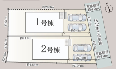 【区画図】 | 沼津市大諏訪第10　新築一戸建て　1号棟
