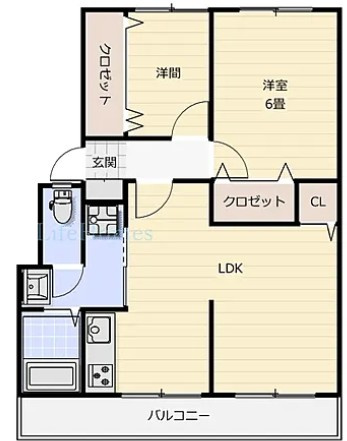 徳島市南島田町２丁目の賃貸マンションの間取り