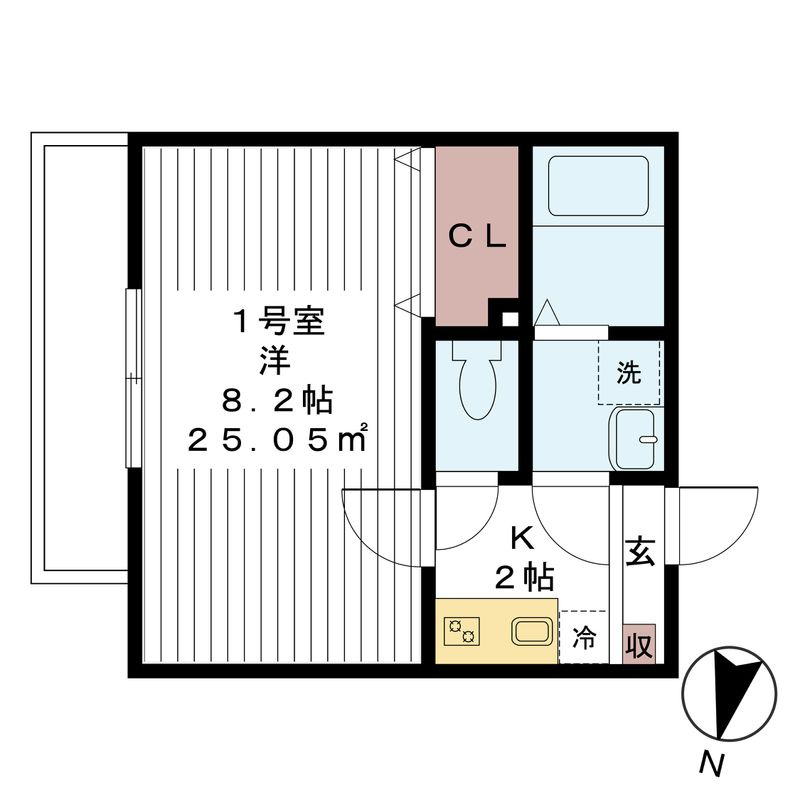 AJ八潮NorthⅠの間取り