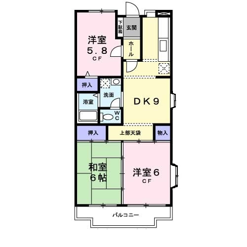 エスポワール白川の間取り
