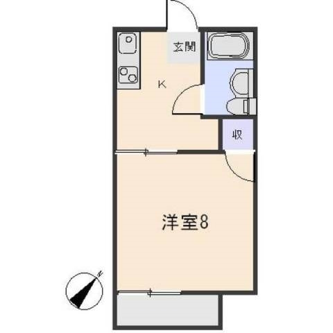 ハイツ前野の間取り